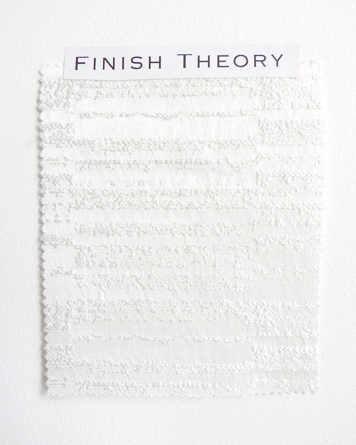 FTTEX10062 Mazze Ivory Jacquard Abstract Fabric at Finish Theory
