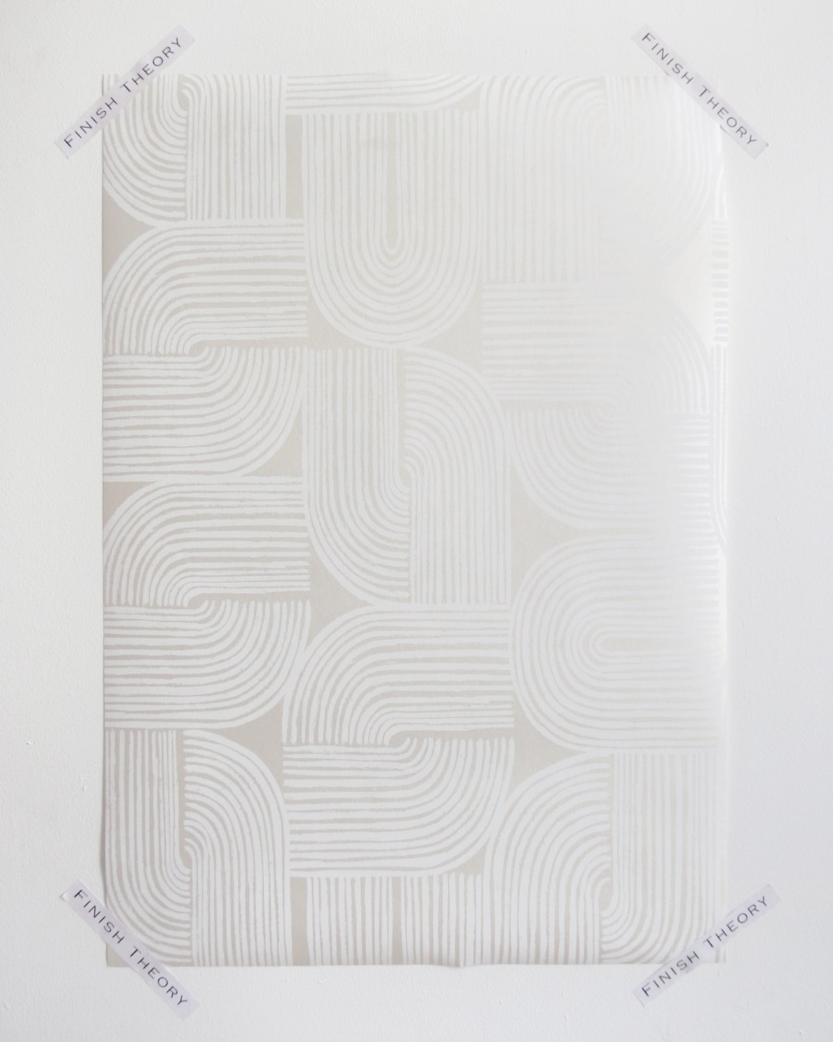 Matsin Villa Shimmer Serenity Arch Unpasted Wallpaper from Finish Theory