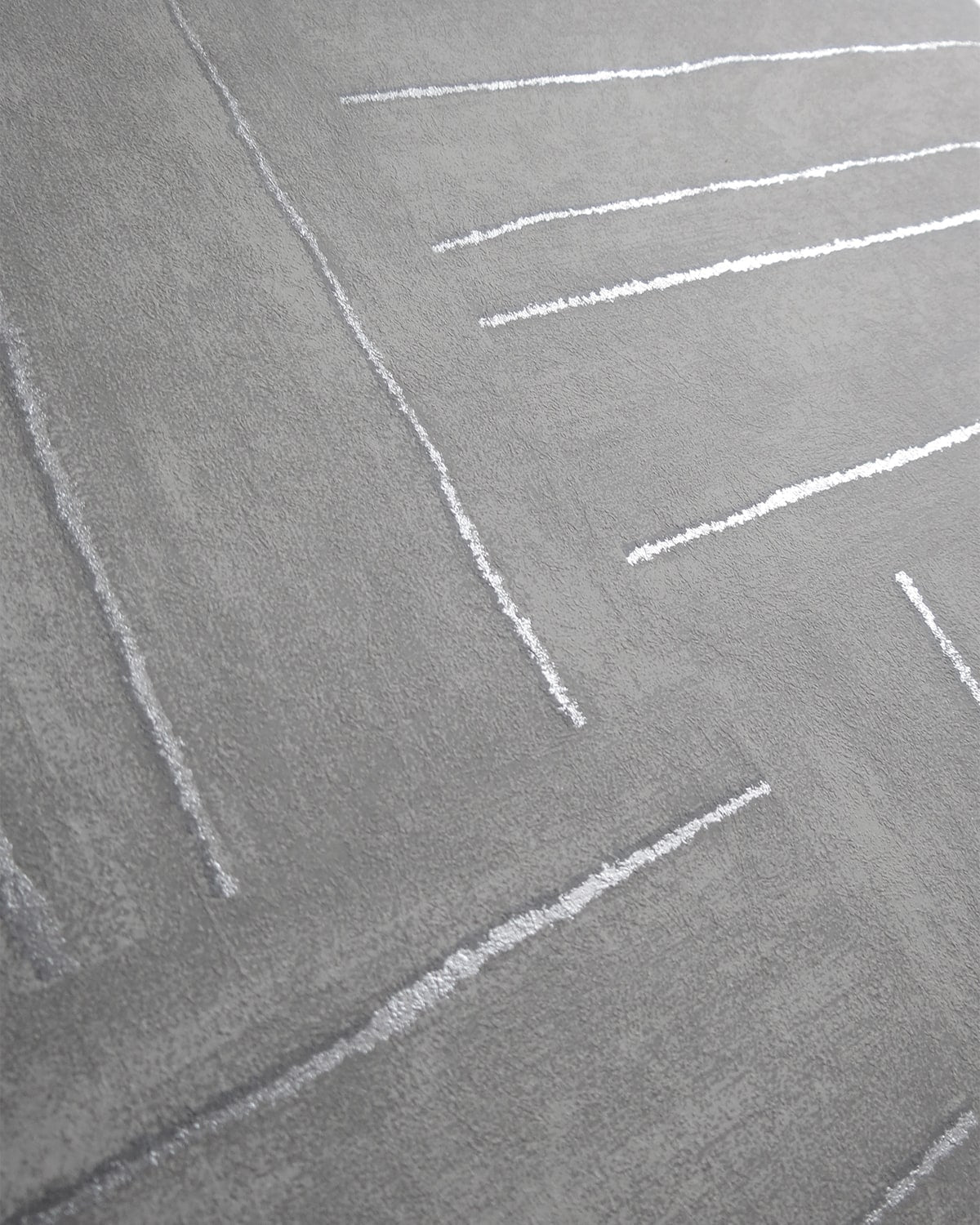 Furth Stoneware Brushed Stripe Block Unpasted Grey Wallpaper Detail from Finish Theory