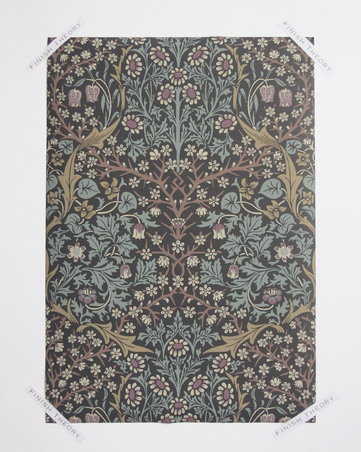 Breccia Meadow Blackthorn Floral Unpasted Wallpaper from Finish Theory