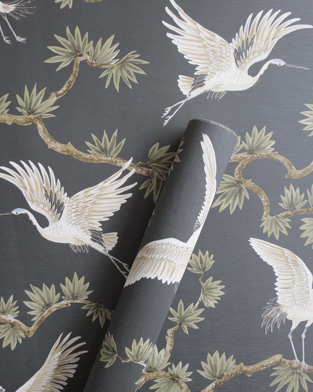 Horicon Gauntlet Crane Marsh Unpasted Wallpaper Roll from Finish Theory