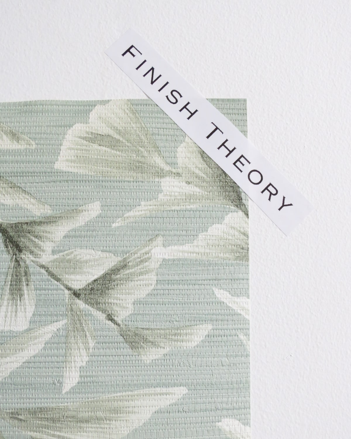 Alzaida Sea Glade Ginkgo Trail Unpasted Wallpaper Detail from Finish Theory