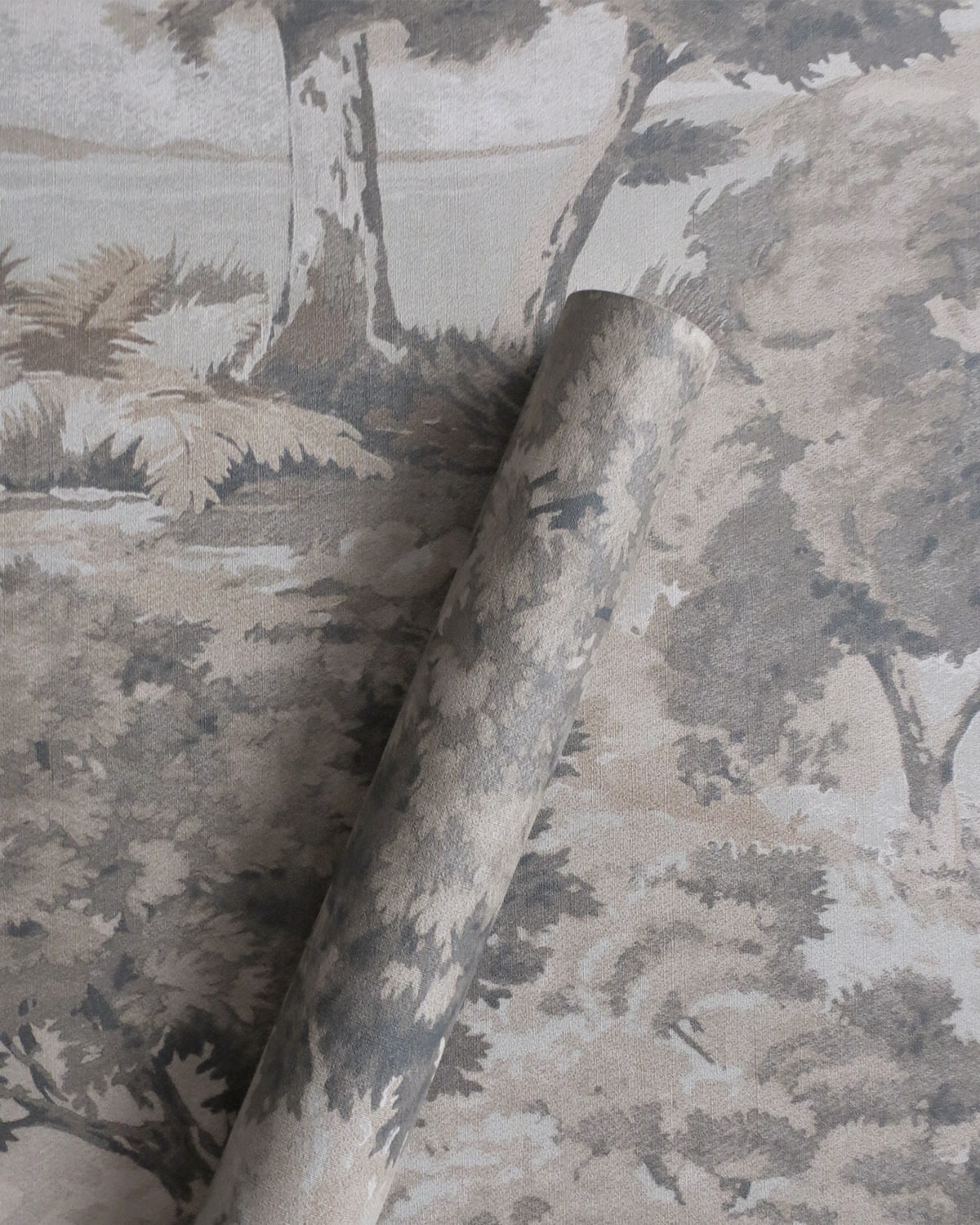 Bentel Cliffstone Tree Bank Botanical Unpasted Wallpaper Roll from Finish Theory