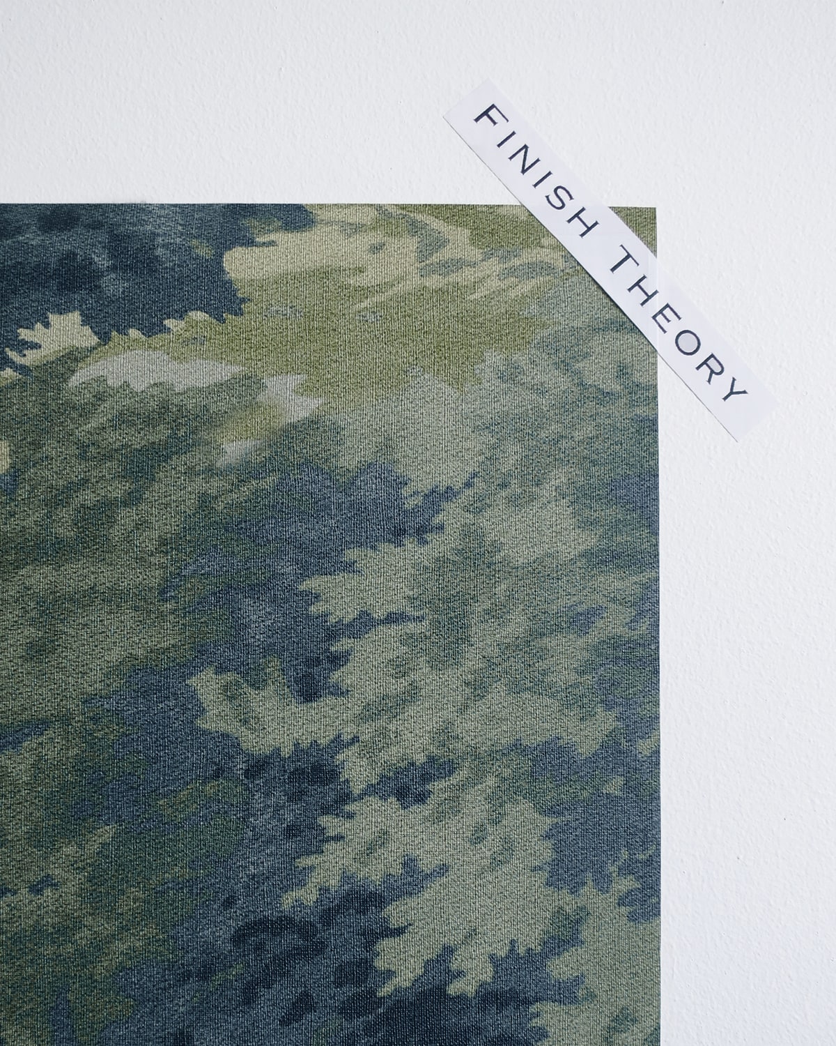 Bentel Green Ochre Tree Bank Botanical Unpasted Wallpaper Detail from Finish Theory