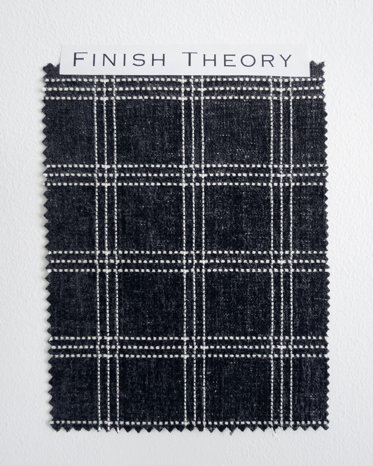 Trotter Blacksmith Embroidered Check Woven Fabric from Finish Theory