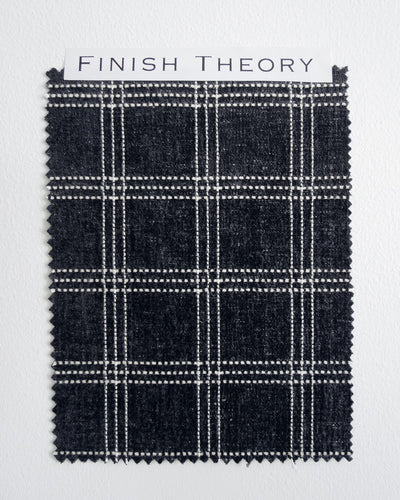 Trotter Blacksmith Embroidered Check Woven Fabric from Finish Theory