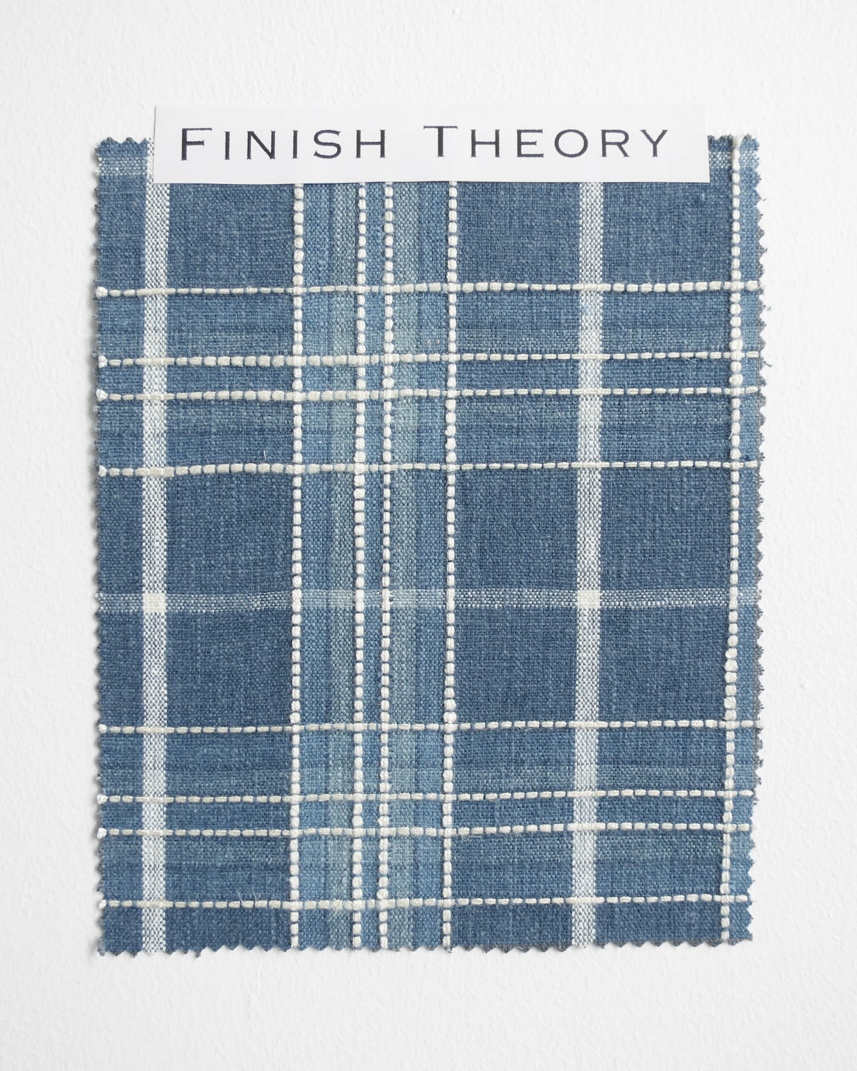 Burch Washed Denim Plaid Woven Jacquard Fabric from Finish Theory