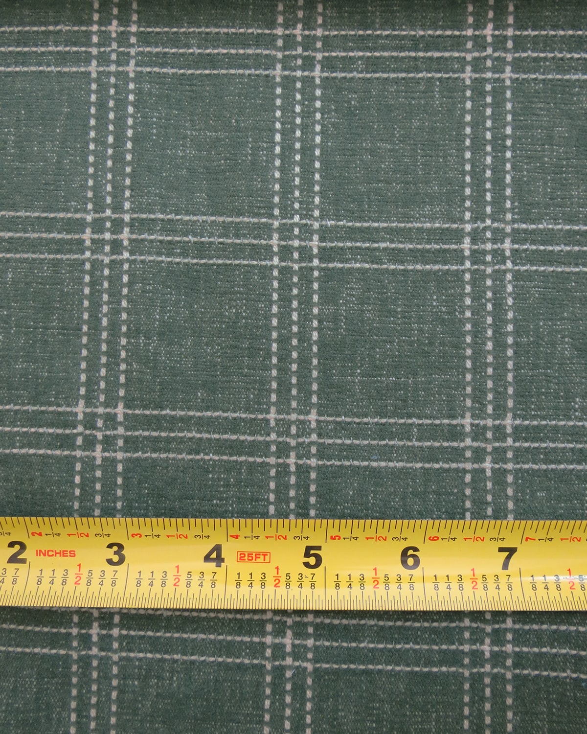 Trotter Evergreen Embroidered Check Woven Fabric Scale from Finish Theory
