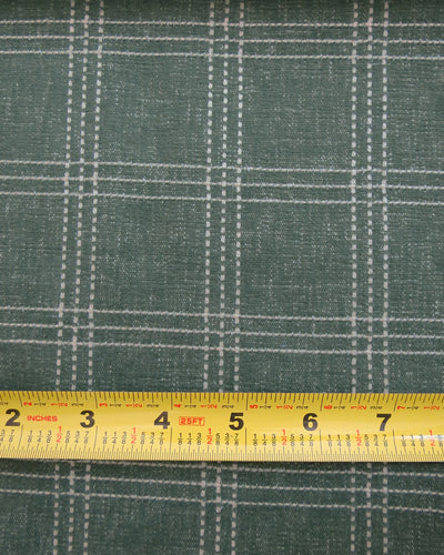 Trotter Evergreen Embroidered Check Woven Fabric Scale from Finish Theory