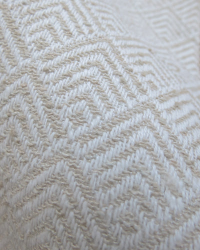FTTEX10131 Bowya Natural Diamond Geometric Jacquard Fabric detail at Finish Theory