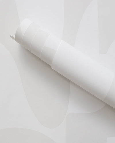 Dalton Grey Silk Geometric Unpasted Wallpaper Roll from Finish Theory