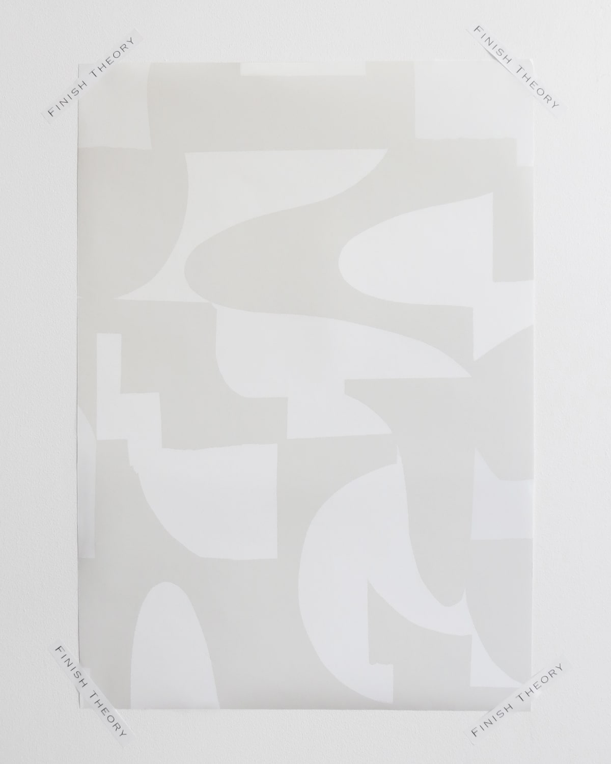 Dalton Grey Silk Geometric Unpasted Wallpaper from Finish Theory