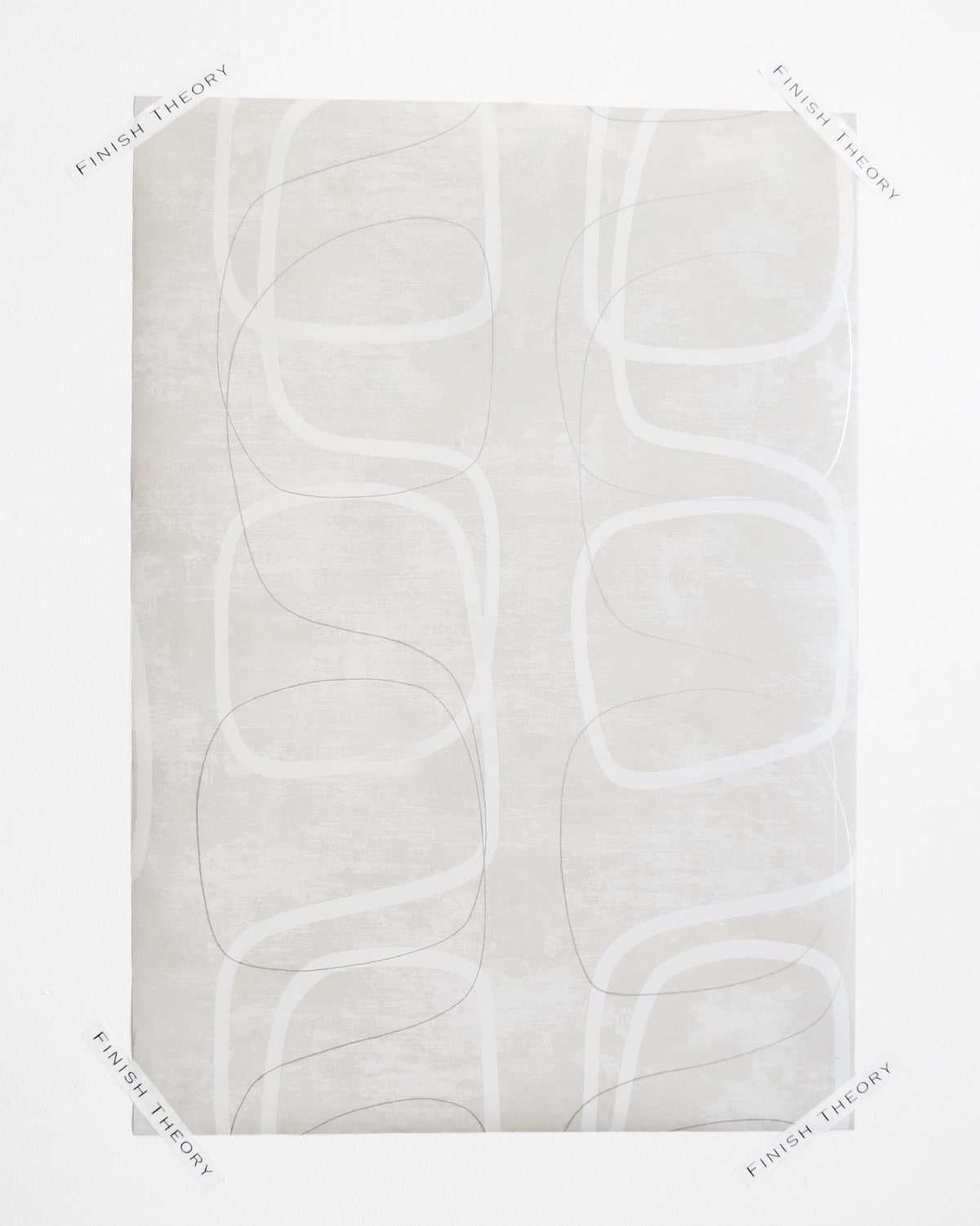 Stevyk Silver Lace Ribbon Unpasted Wallpaper Geometric from Finish Theory