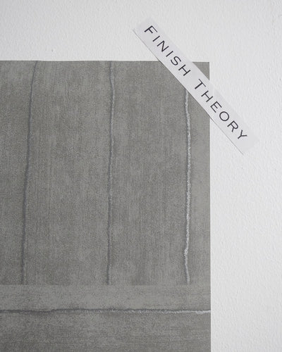 Furth Stoneware Brushed Stripe Block Unpasted Grey Wallpaper Detail from Finish Theory