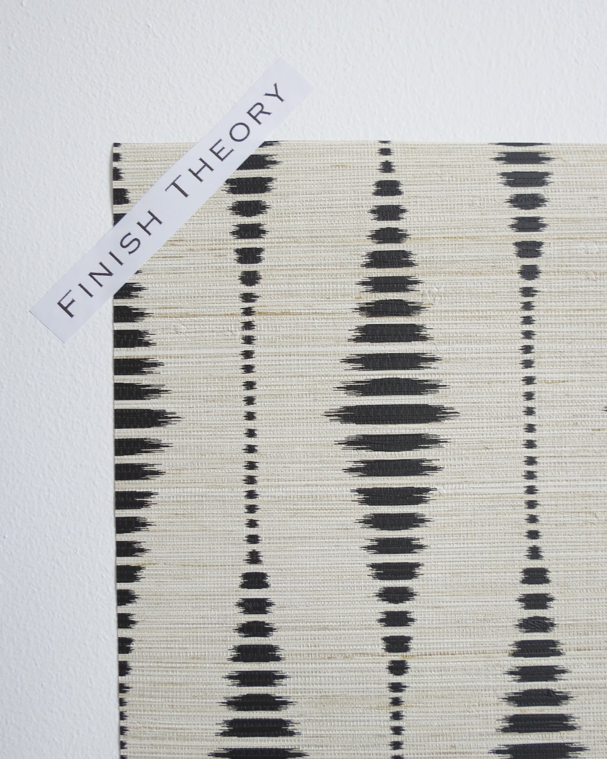 Senden Onyx Lace Ticking Ikat Unpasted Wallpaper