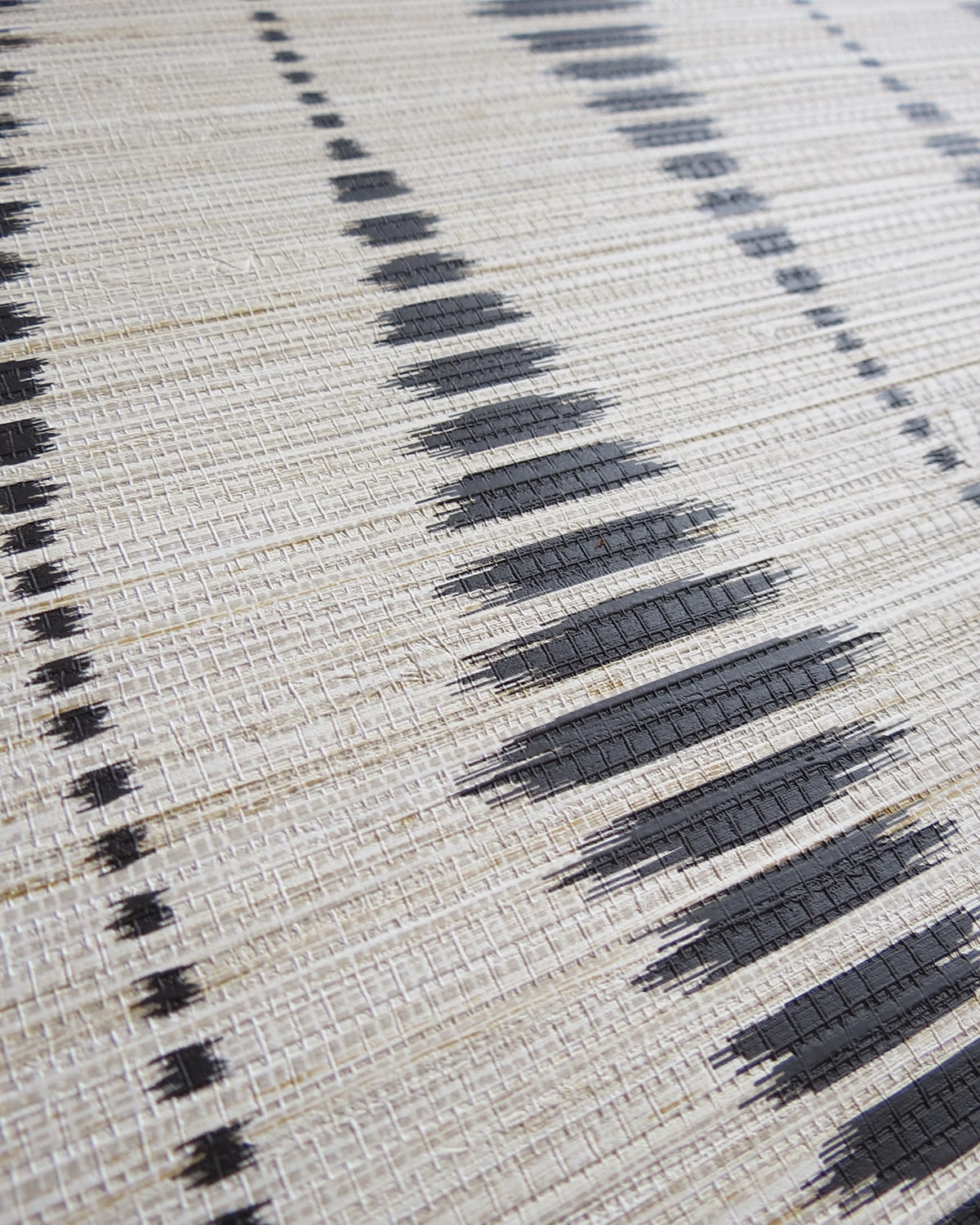 Senden Onyx Lace Ticking Ikat Unpasted Wallpaper