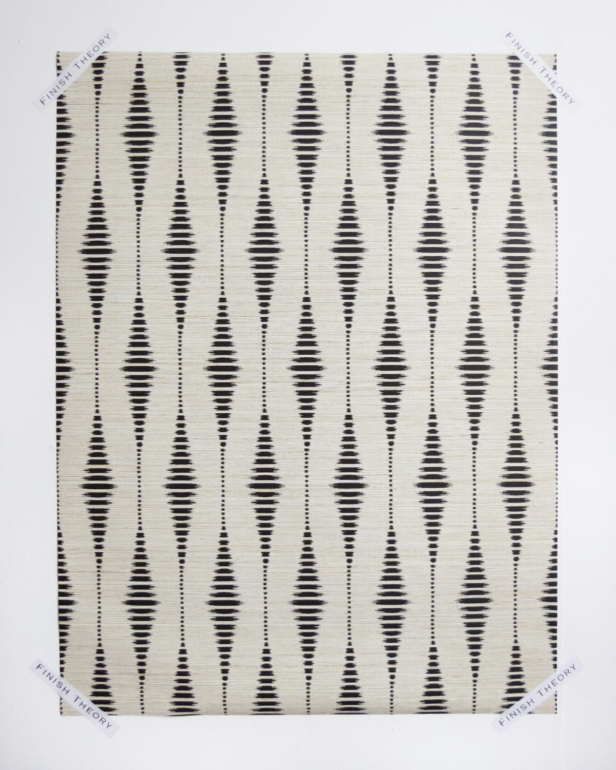 Senden Onyx Lace Ticking Ikat Unpasted Wallpaper