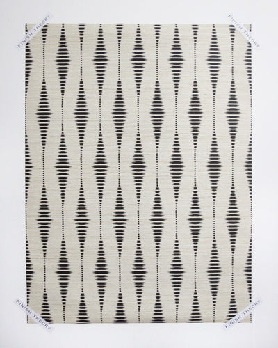 Senden Onyx Lace Ticking Ikat Unpasted Wallpaper