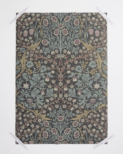 Breccia Meadow Blackthorn Floral Unpasted Wallpaper from Finish Theory