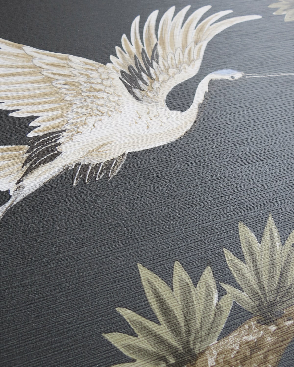 Horicon Gauntlet Crane Marsh Unpasted Wallpaper Texture from Finish Theory