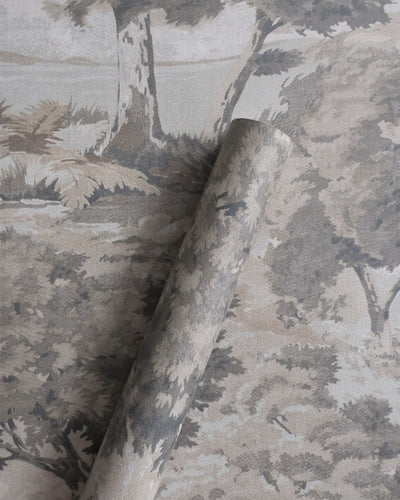 Bentel Cliffstone Tree Bank Botanical Unpasted Wallpaper Roll from Finish Theory