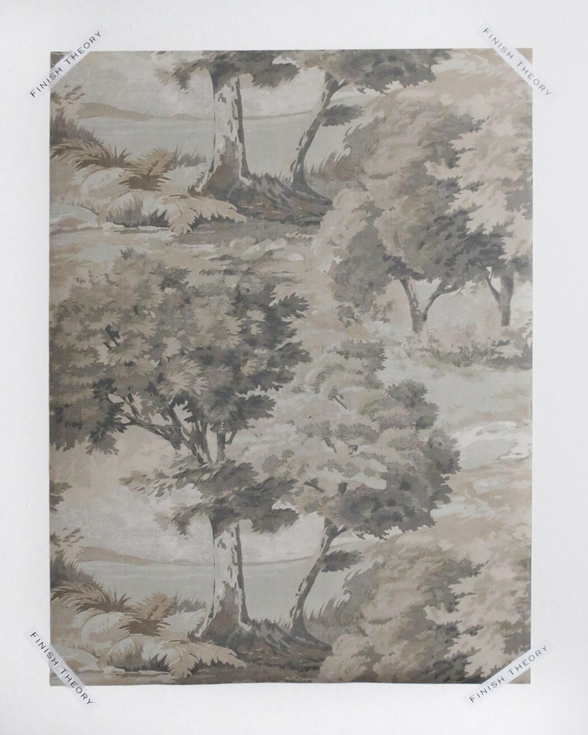 Bentel Cliffstone Tree Bank Botanical Unpasted Wallpaper from Finish Theory