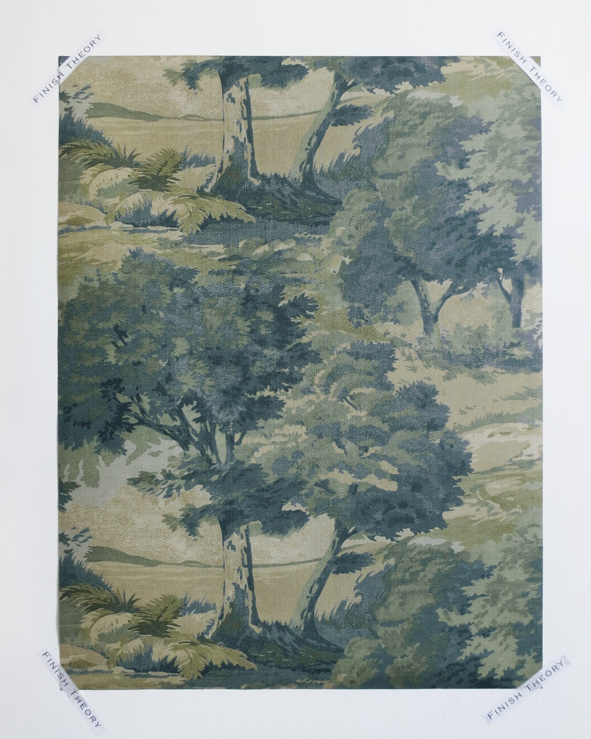 Bentel Green Ochre Tree Bank Botanical Unpasted Wallpaper from Finish Theory